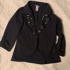Justice cotton bling blazer